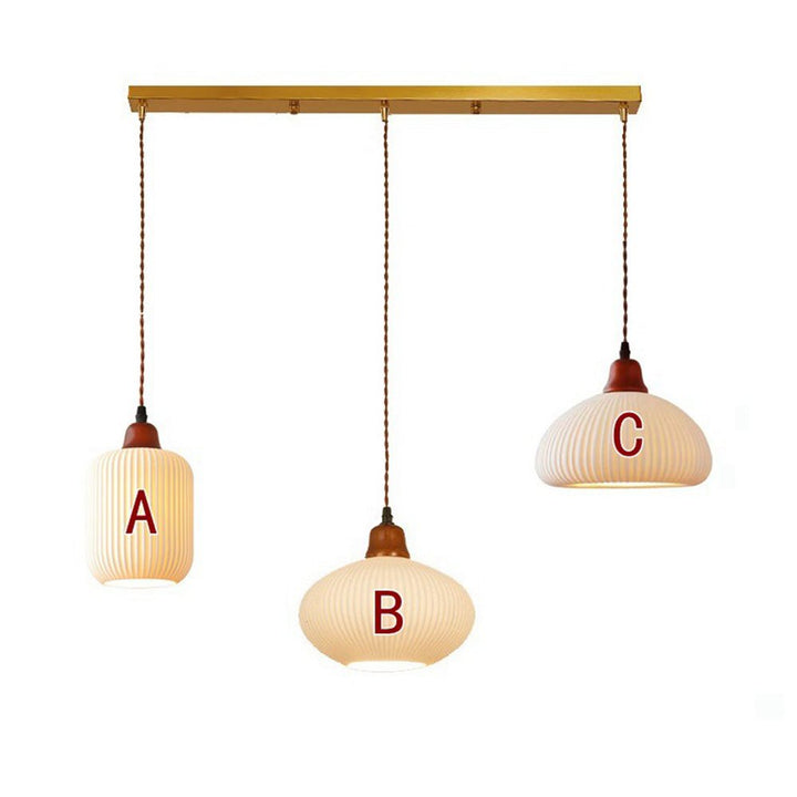 Lampa wisząca ceramiczna biała