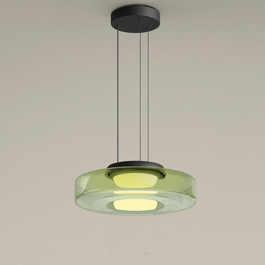 Szklane lampy wiszące w stylu Bauhaus