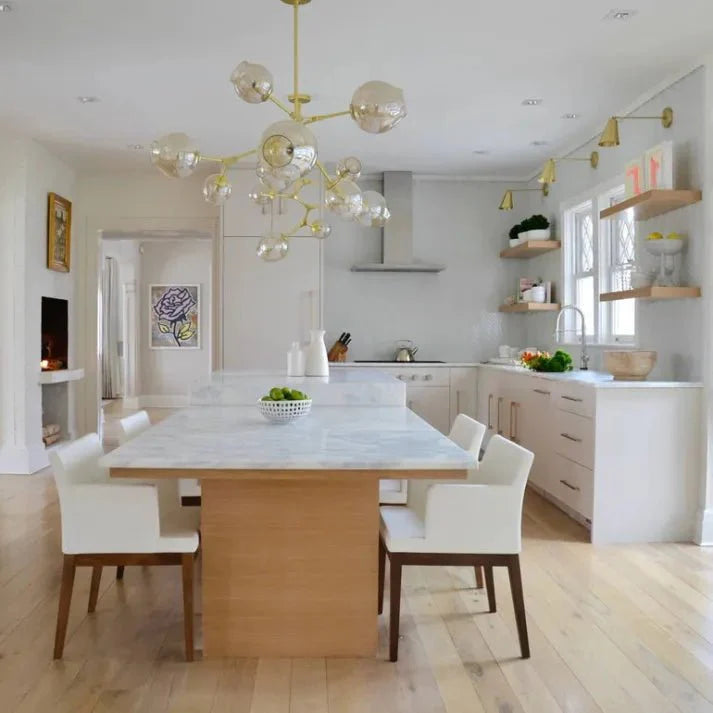 Kryształowa Lampa Bifurkacyjna Bubbelglas Sputnik