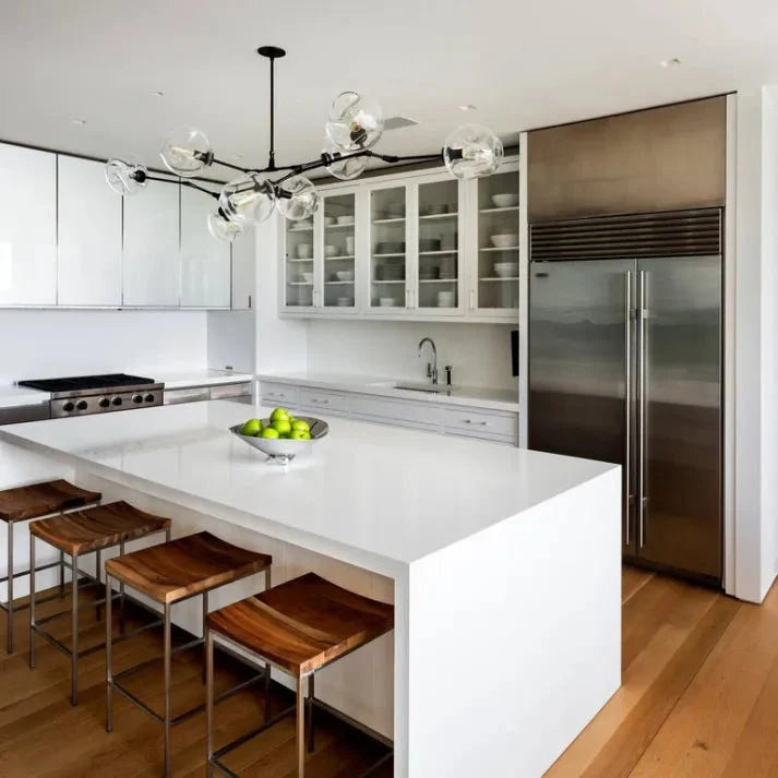 Kryształowa Lampa Bifurkacyjna Bubbelglas Sputnik