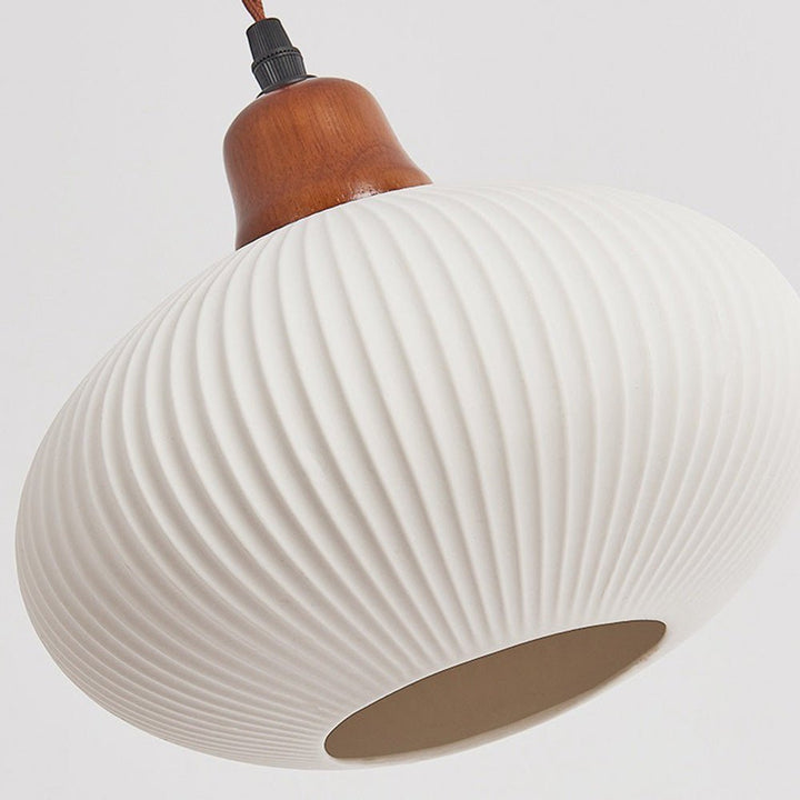 Lampa wisząca ceramiczna biała