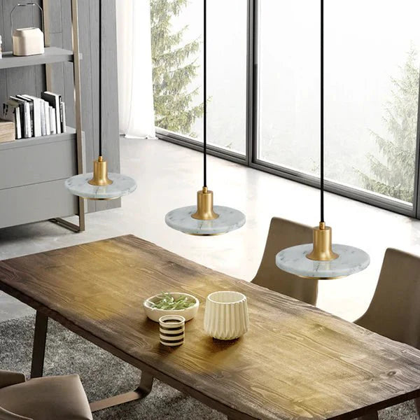 Nowoczesna Prosta Marmurowa Lampa Wisząca