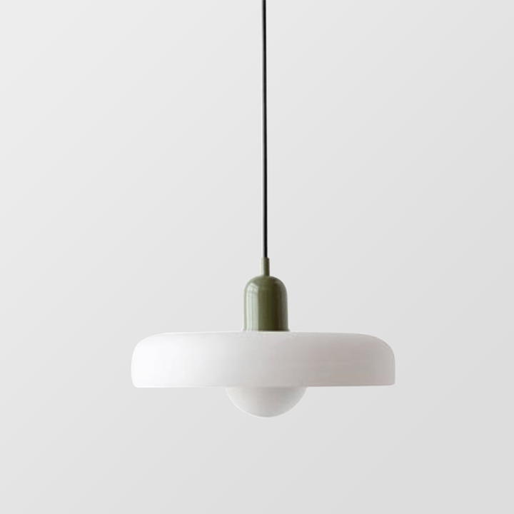 Lampa wisząca Bauhaus z kolorowego szkła – designerska lampa sufitowa