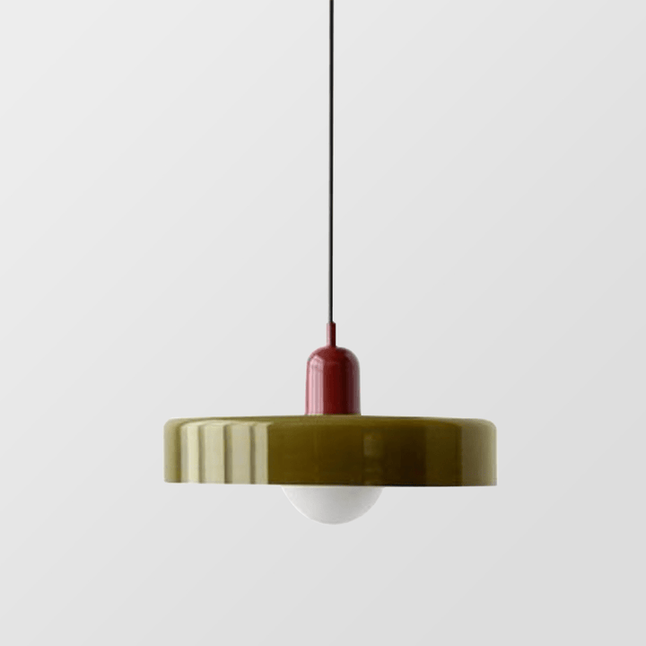 Lampa wisząca Bauhaus z kolorowego szkła – designerska lampa sufitowa