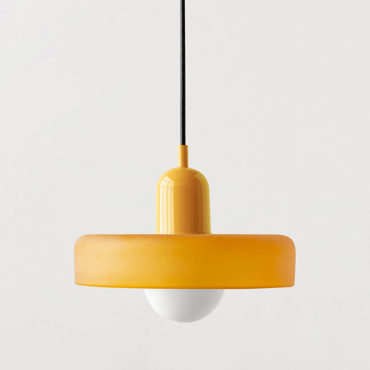 Lampa wisząca Bauhaus z kolorowego szkła – designerska lampa sufitowa