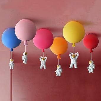 Lampa sufitowa LED Fateh Nowoczesny Księżyc/Astronauta