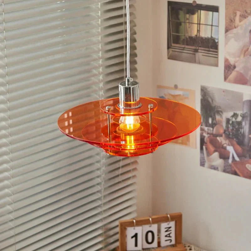 Nowoczesna lampa wisząca w kształcie UFO vintage
