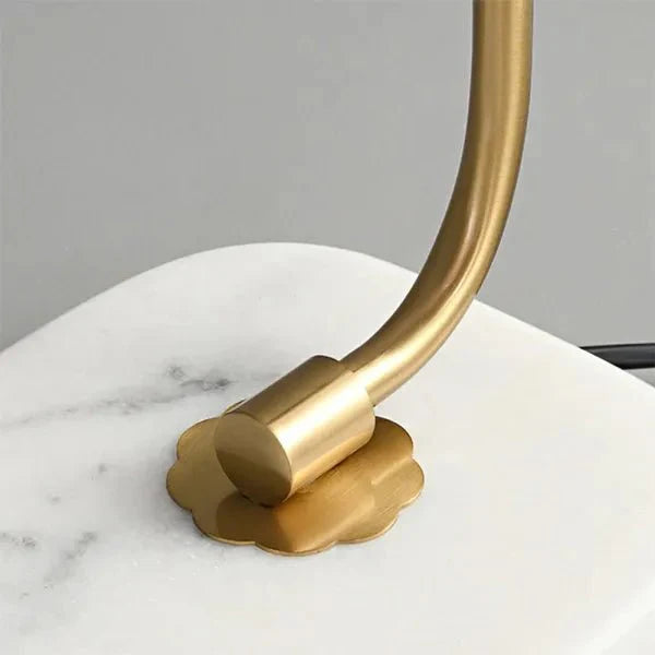 Lampa stołowa Marshmallow z metalu i szkła