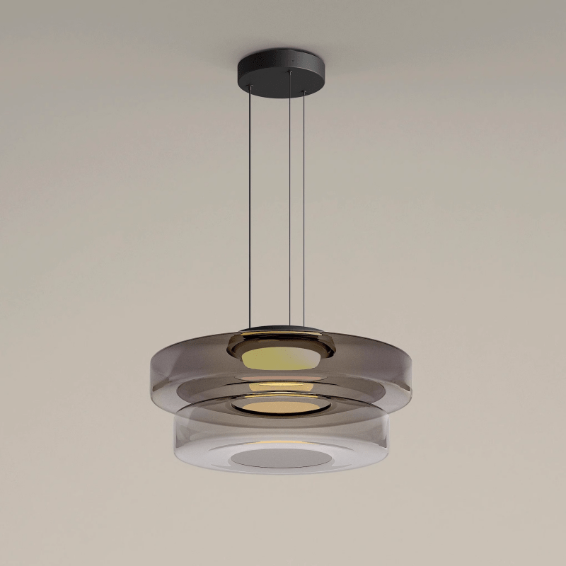 Szklane lampy wiszące w stylu Bauhaus