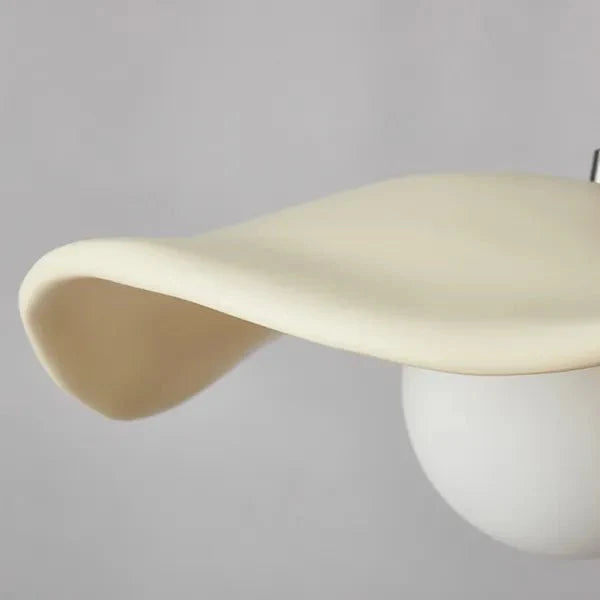 Kreatywna lampa wisząca Wabi Sabi do jadalni z liśćmi lotosu