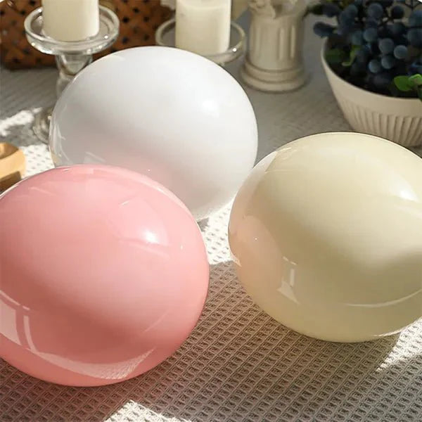 Lampa stołowa Marshmallow z metalu i szkła