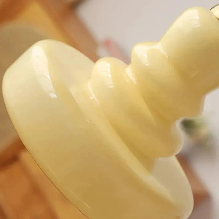 Lampa wisząca Bauhaus z szklanym kalebasem