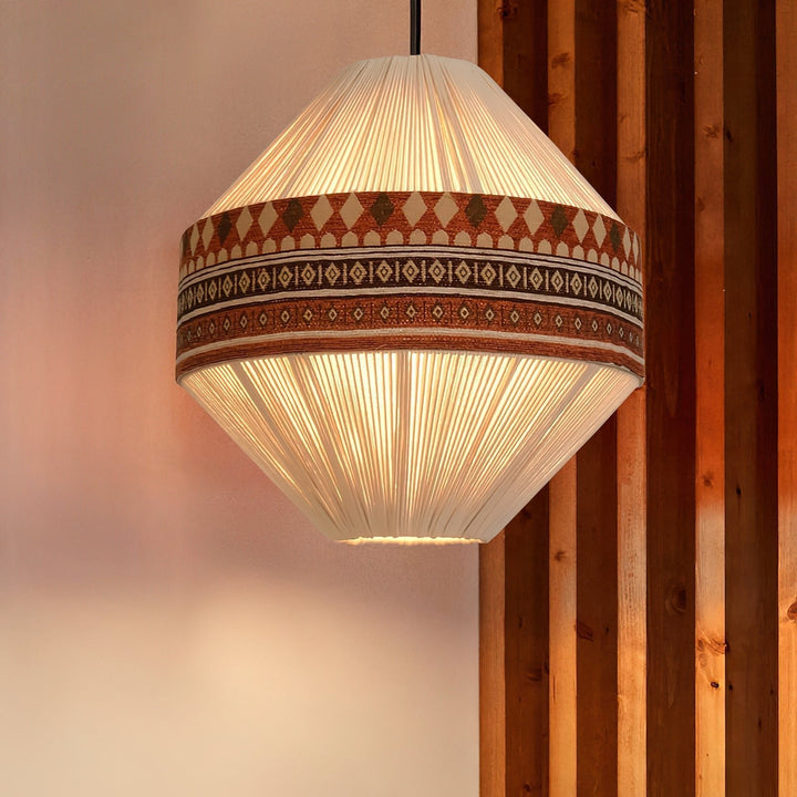 Boho Lampa Wisząca z Frędzlami