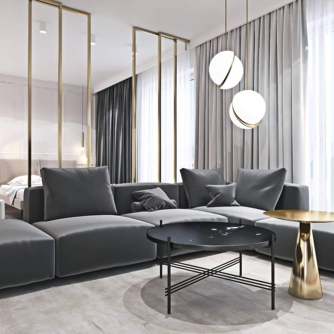 Lampa wisząca w kształcie półksiężyca