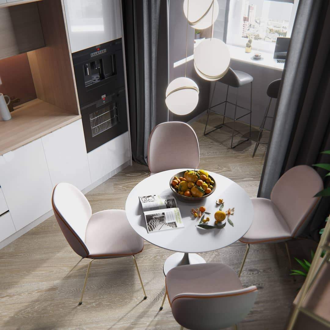 Lampa wisząca w kształcie półksiężyca