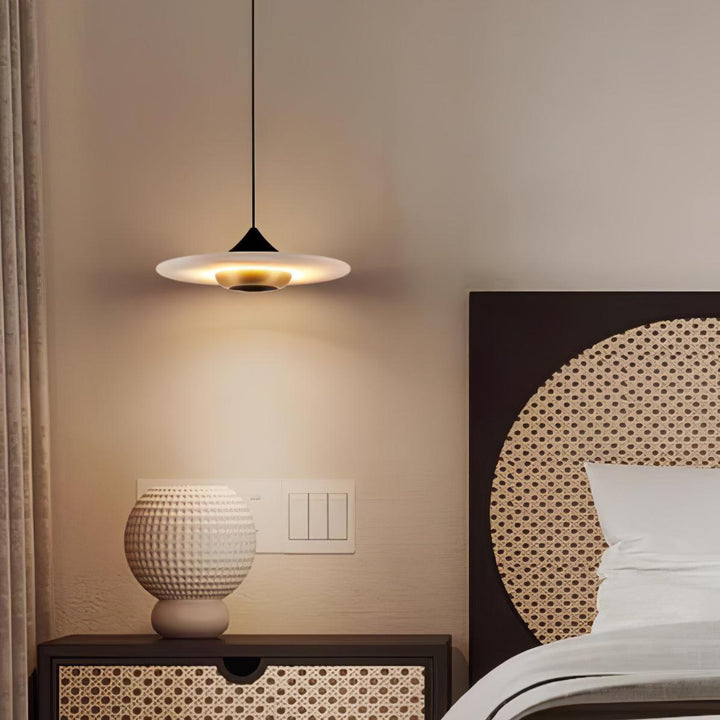 Latająca Talerz Marmurowa Lampa Wisząca