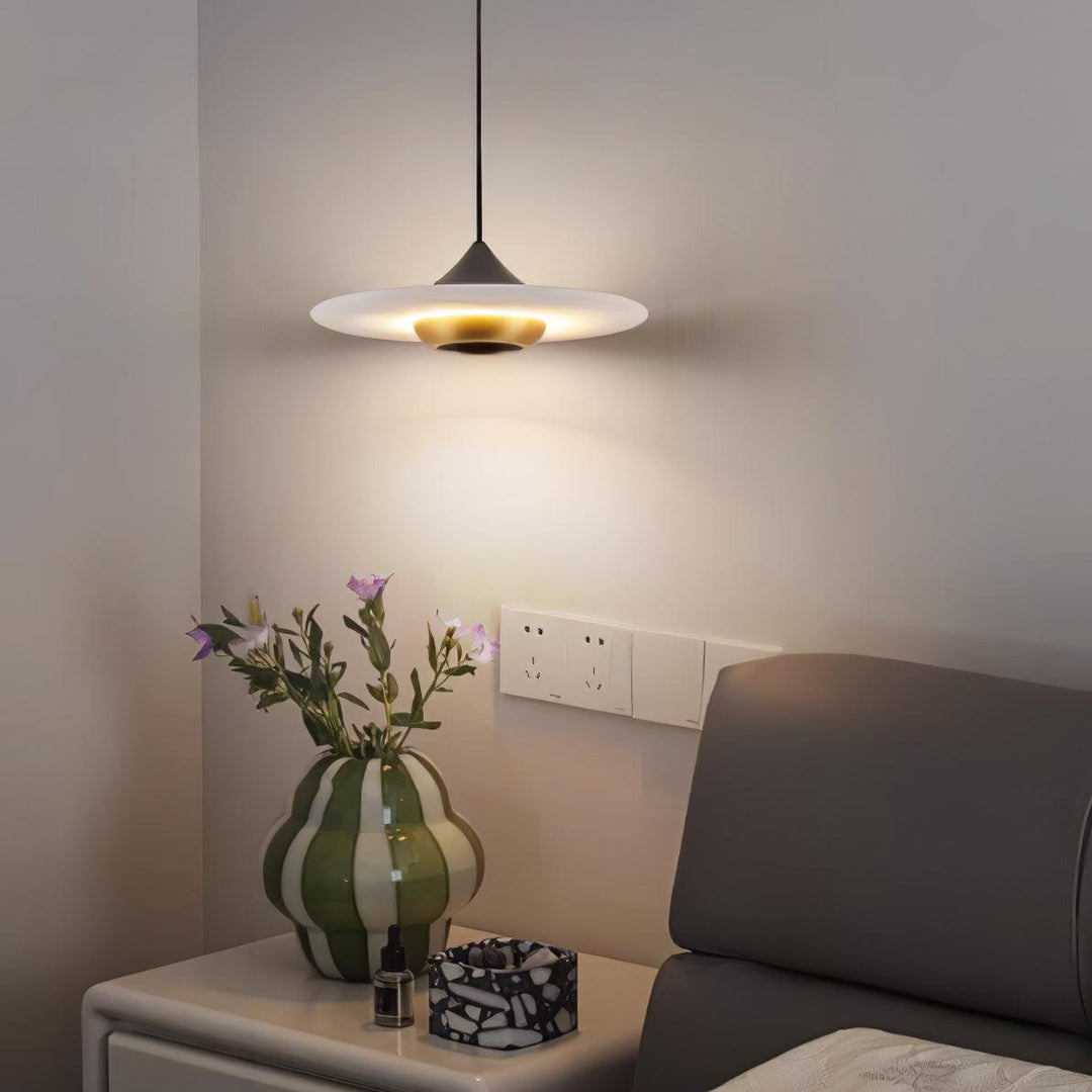 Latająca Talerz Marmurowa Lampa Wisząca