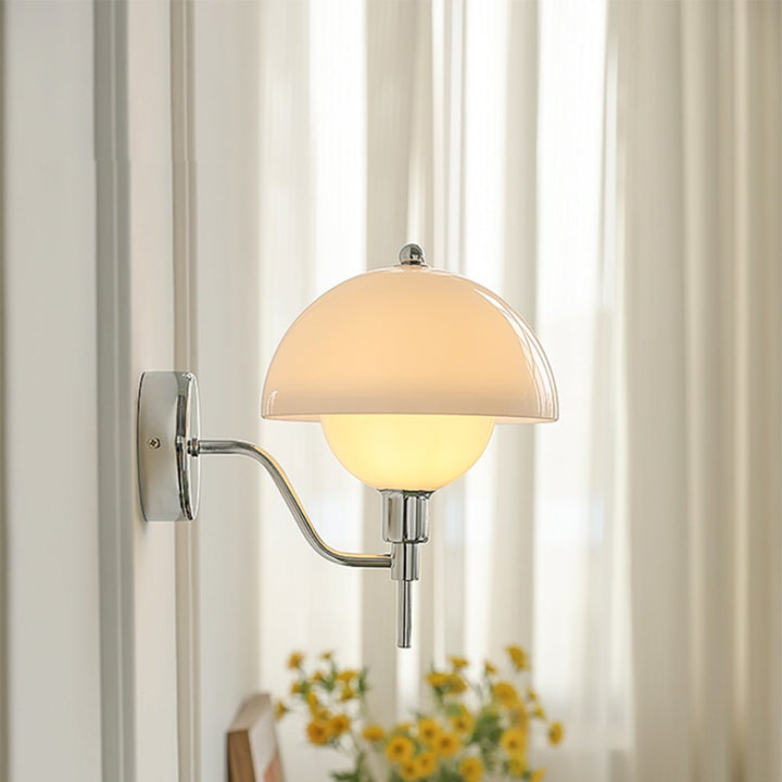 Lampa Ścienna Grzyb Kremowa