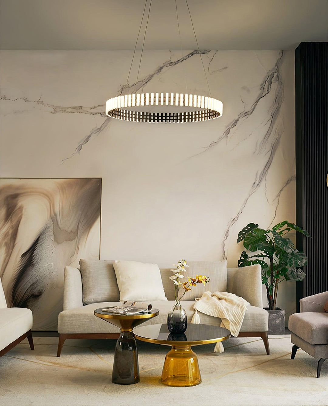 Wiszący żyrandol LED