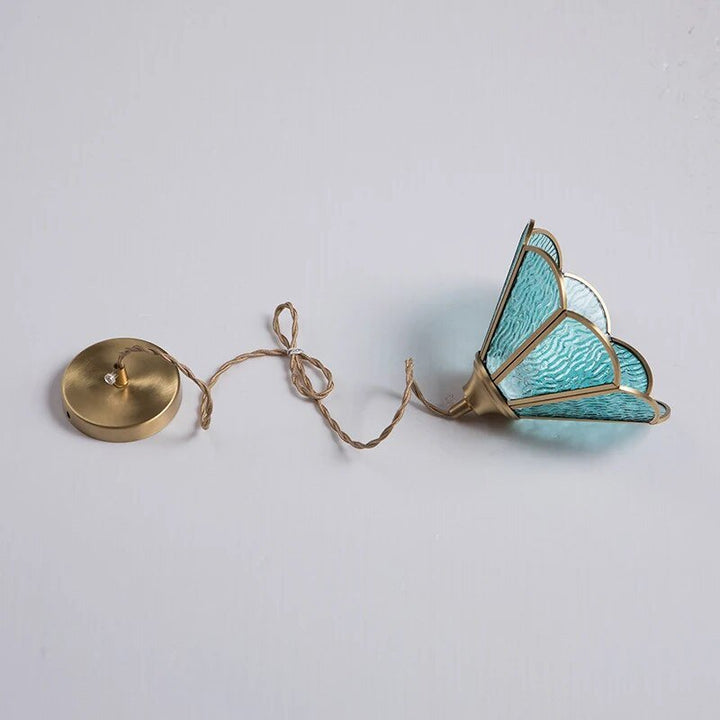 Lampa wisząca witrażowa