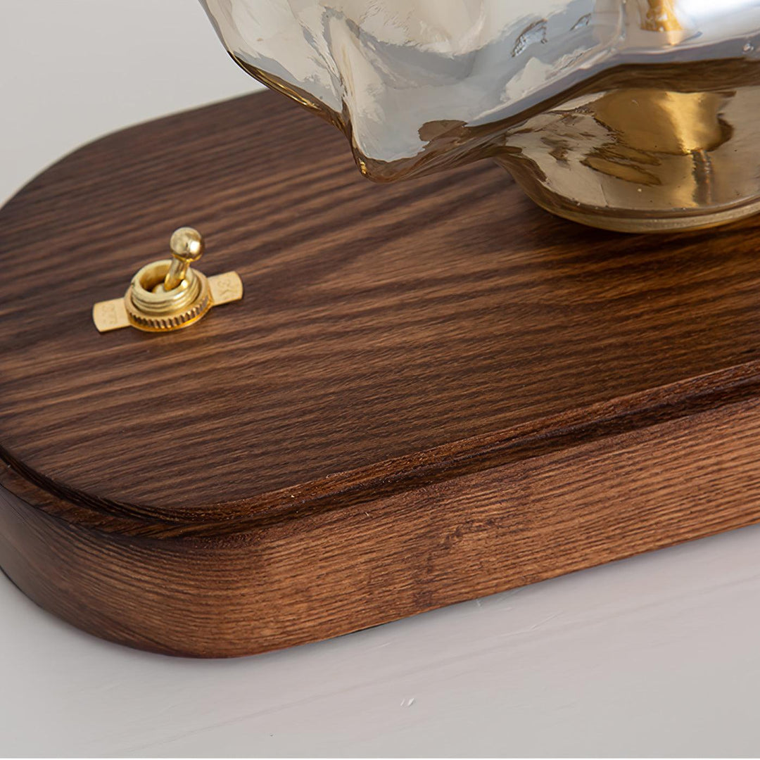 Lampa stołowa szklana Ice Stone