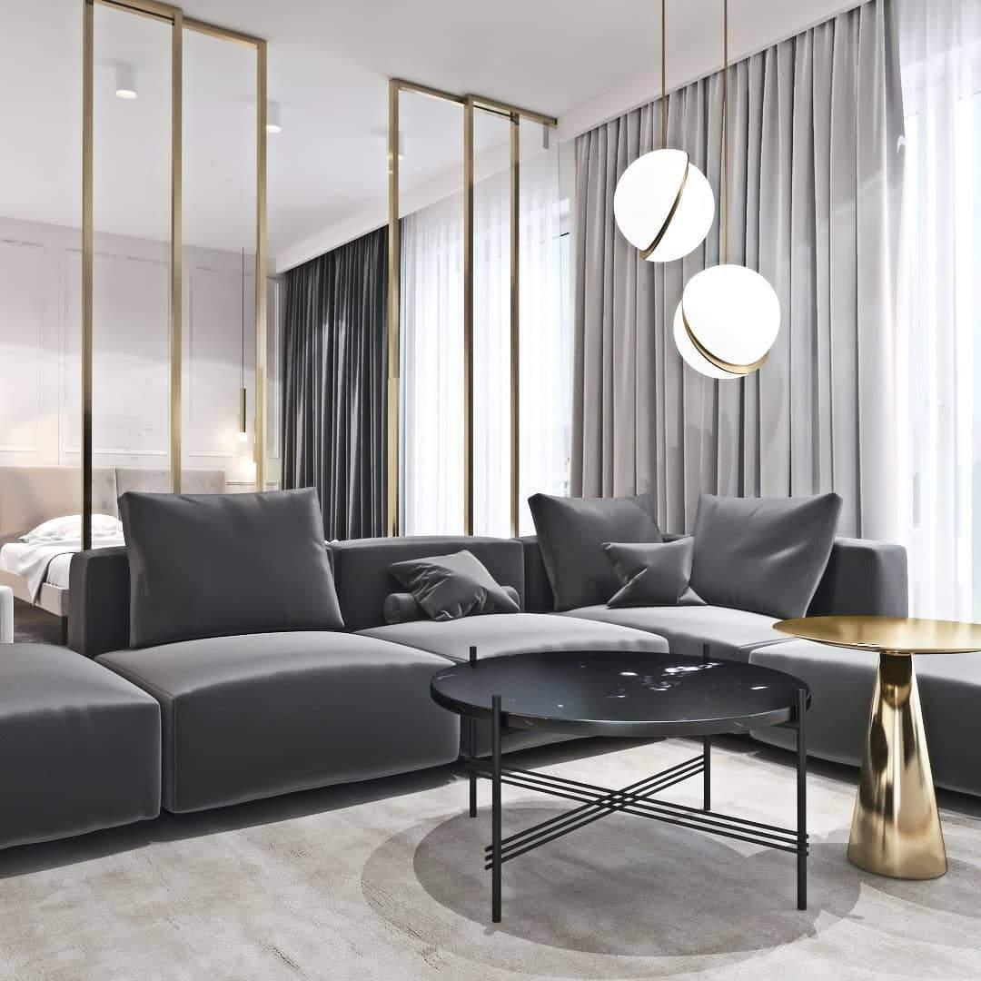 Lampa wisząca w kształcie półksiężyca