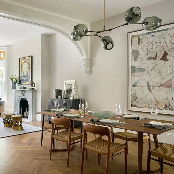 Kryształowa Lampa Bifurkacyjna Bubbelglas Sputnik