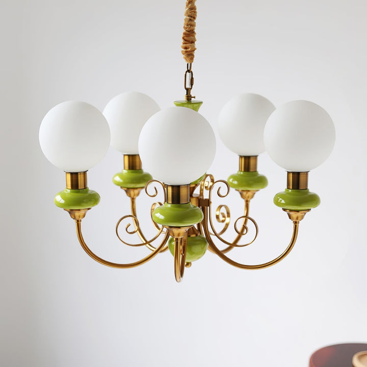 Nowoczesny kreatywny żyrandol onyxowy