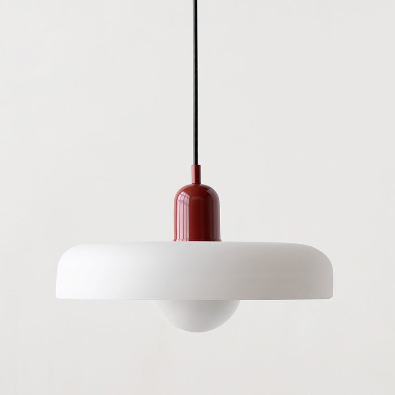 Lampa wisząca Bauhaus z kolorowego szkła – designerska lampa sufitowa