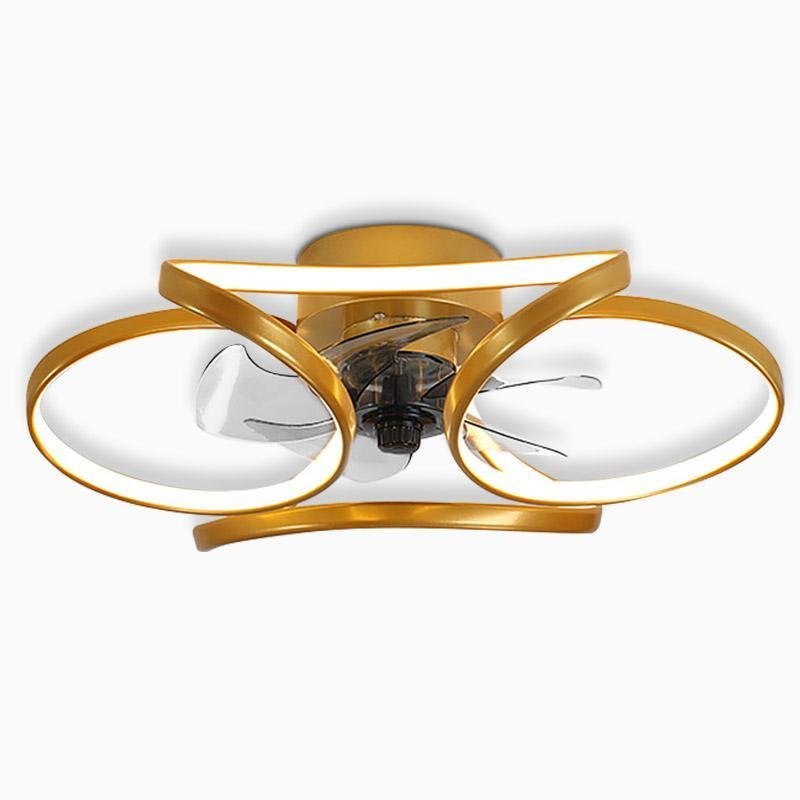 Nowoczesny sufitowy wentylator LED Bloem z pilotem