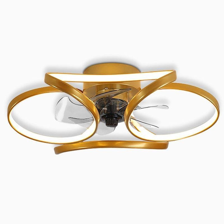 Nowoczesny sufitowy wentylator LED Bloem z pilotem