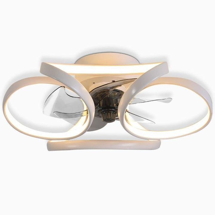 Nowoczesny sufitowy wentylator LED Bloem z pilotem