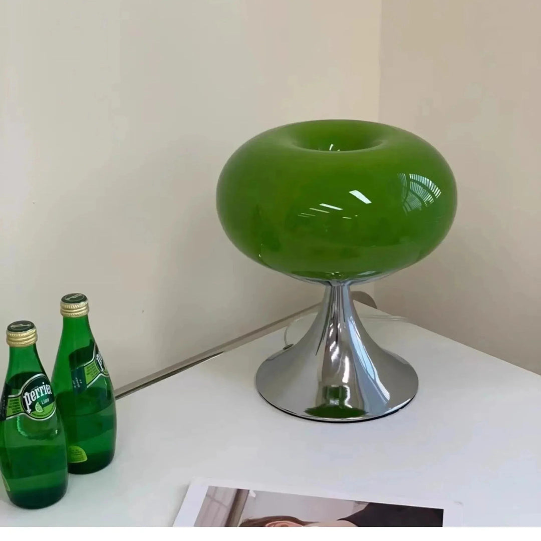 Antyczna Lampa Stołowa Jabłko