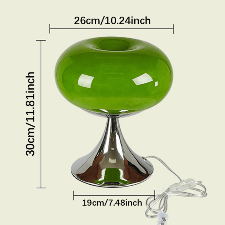 Antyczna Lampa Stołowa Jabłko