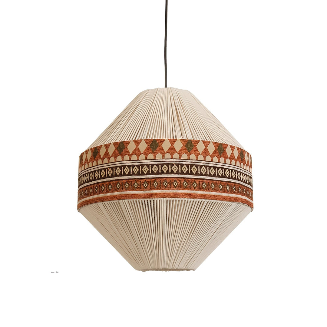 Boho Lampa Wisząca z Frędzlami