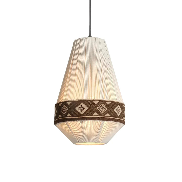 Boho Lampa Wisząca z Frędzlami