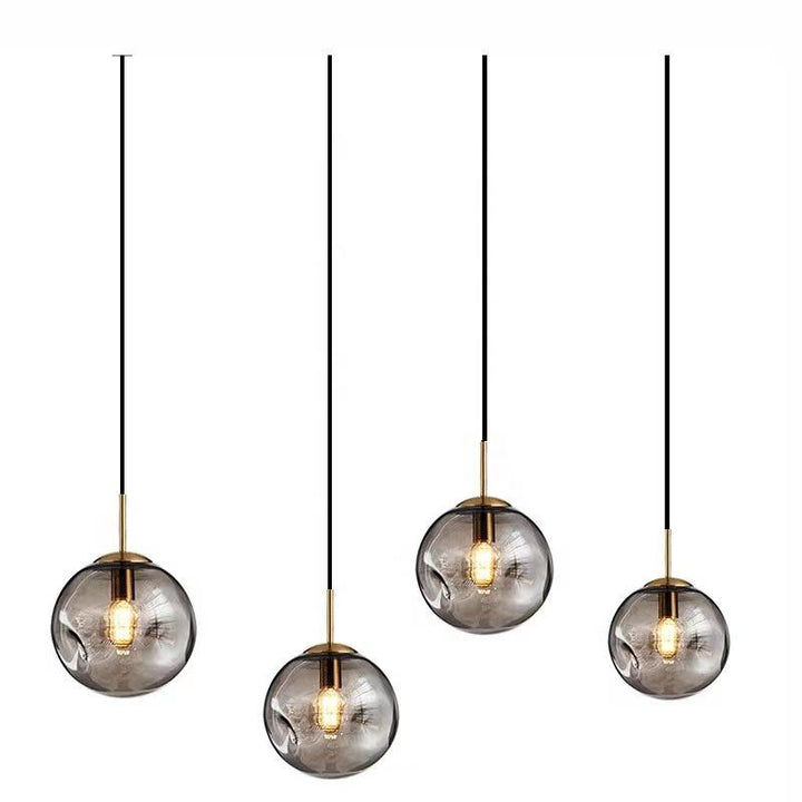 Brikey szklana kula lampa wisząca