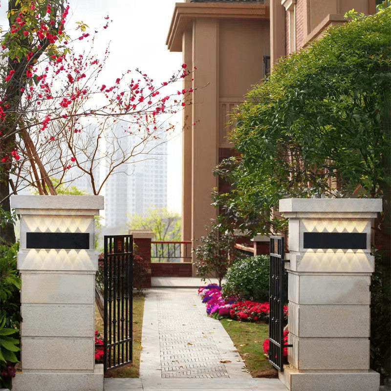 Zewnętrzna wodoodporna aluminiowa lampa LED na ścianę