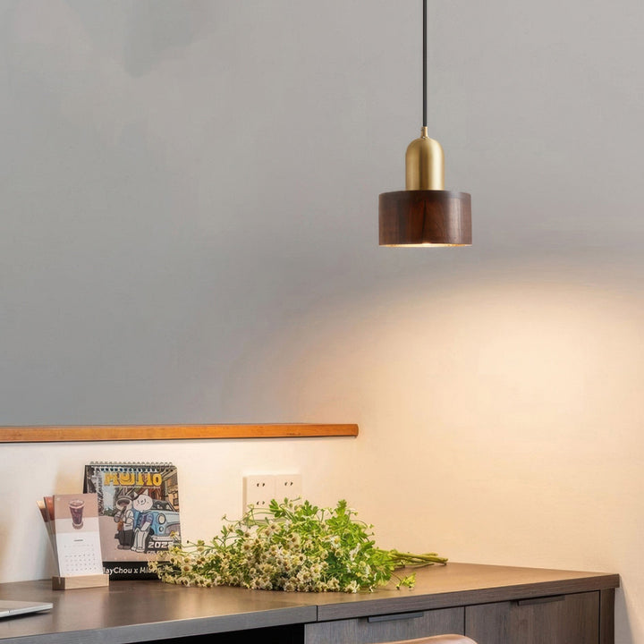 Lampa Wisząca Cylinder w Stylu Japońskim