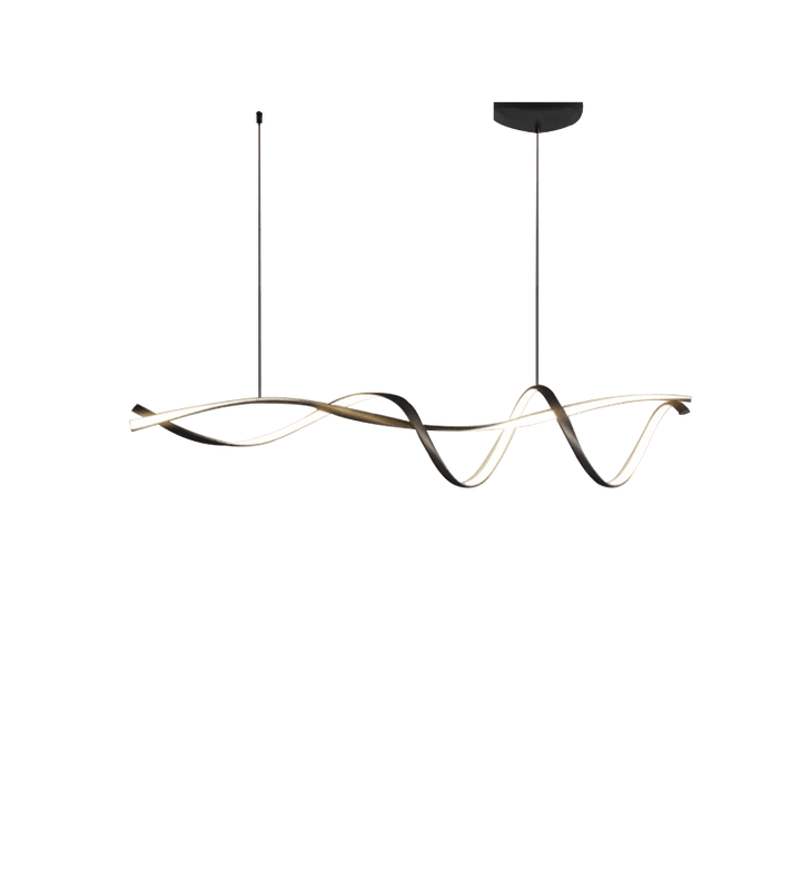 Kreatywna Czarna Nowoczesna Lampa Wisząca LED