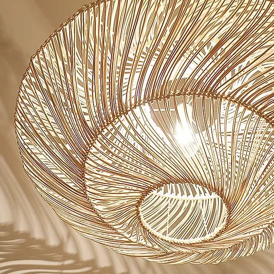 Radiar - Vintage lampa wisząca z rattanu