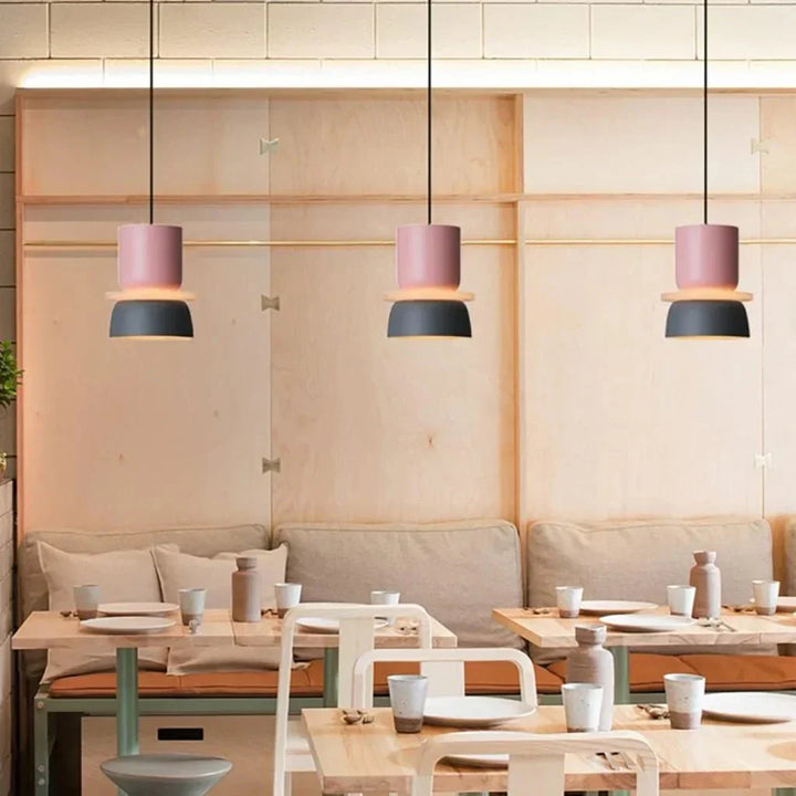 Dulcy Kleurblok Skandynawska Lampa Wisząca