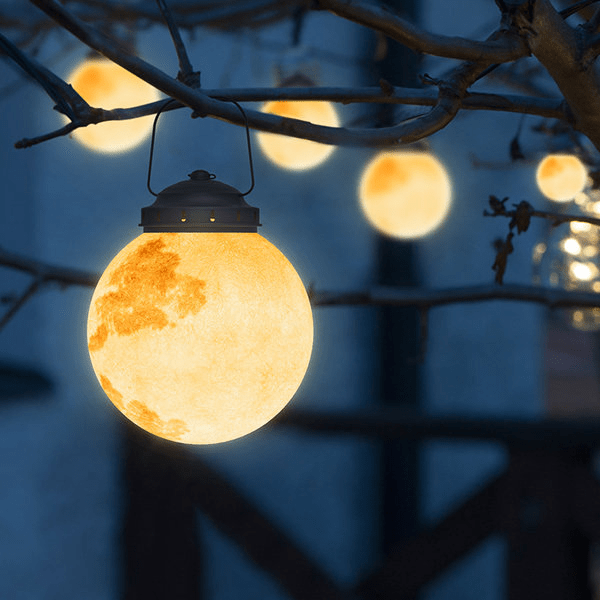 Elif Nowoczesna Lampa LED na Zewnątrz Wisząca Złota Metalowa Żywica