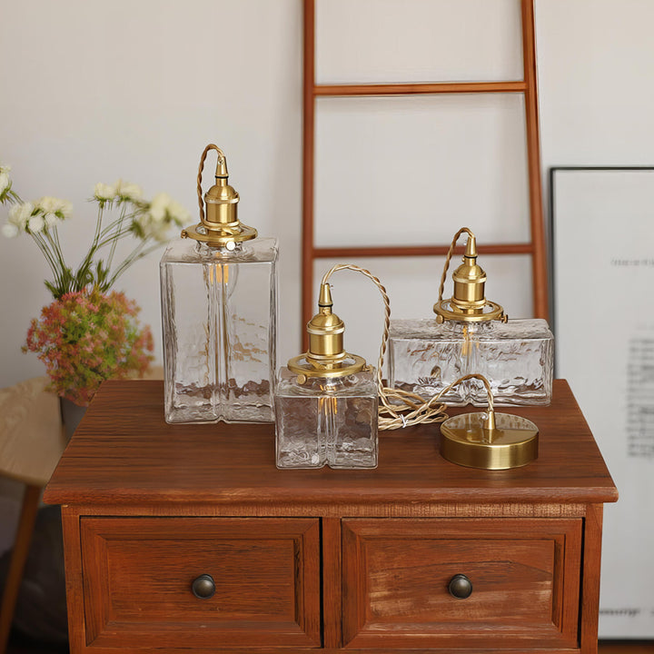 Fatima - Nowoczesna Retro Szklana Lampa Wisząca