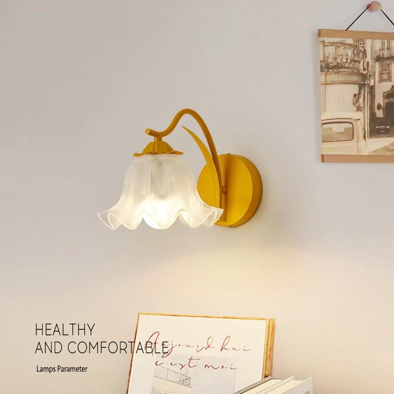 Francuska Retro Oświetlenie Ścienne Kwiatowe