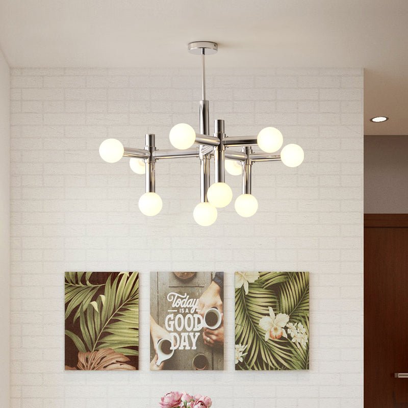 Lampa wisząca w skandynawskim stylu z szklanymi kulami