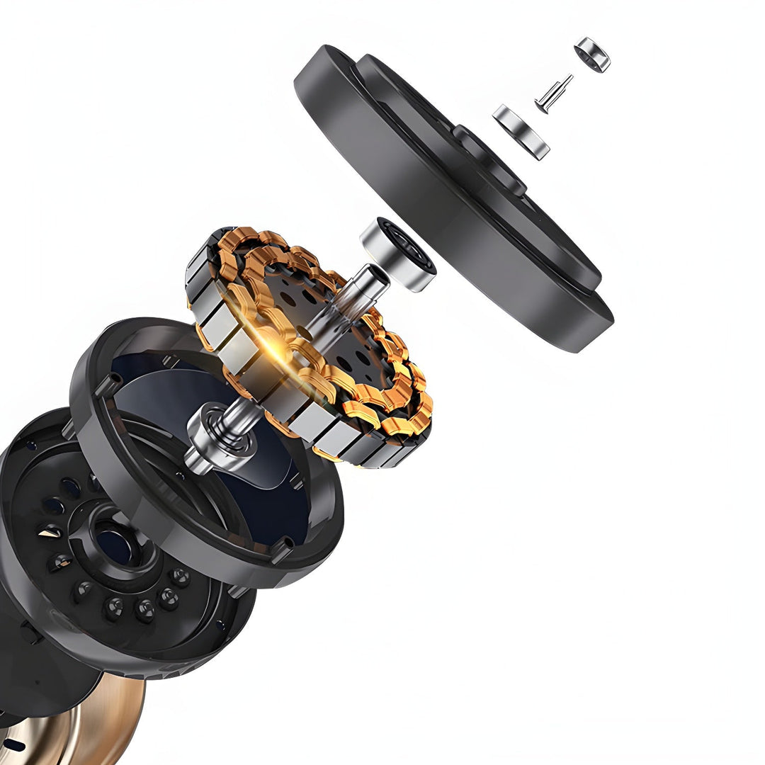 Drewniana Lampa Wentylatorowa sufitowa