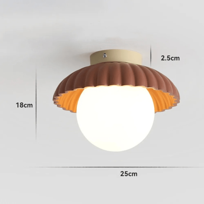 Żelazna lampa sufitowa do przedpokoju