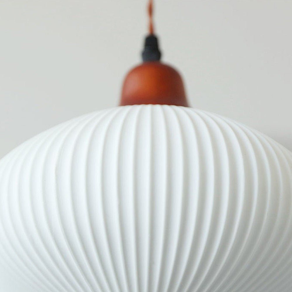 Lampa wisząca ceramiczna biała