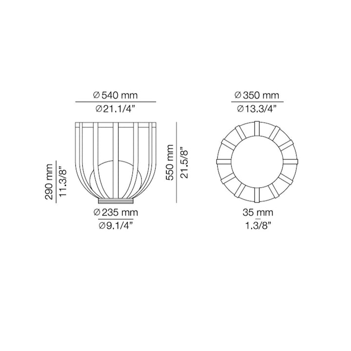 Luksusowa lampa ogrodowa z donicą